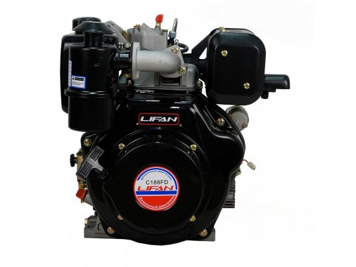 Двигатель Lifan Diesel 188FD, вал ?25мм, катушка 6 Ампер