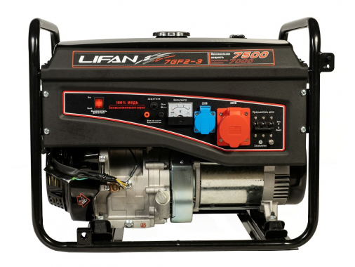 Генератор Lifan 7 GF2-3 (7500-3) Уценка (без осей колес, передних опор, крепежа ручек)